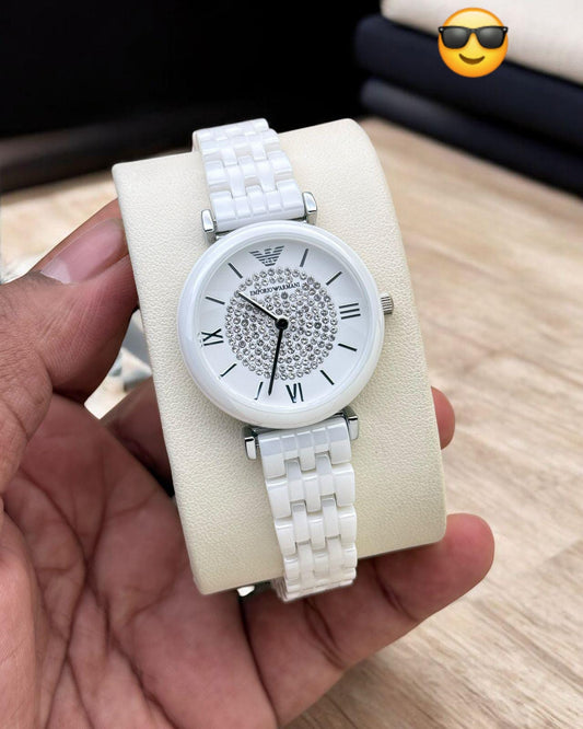 armani ceramic ar for her maurya watch