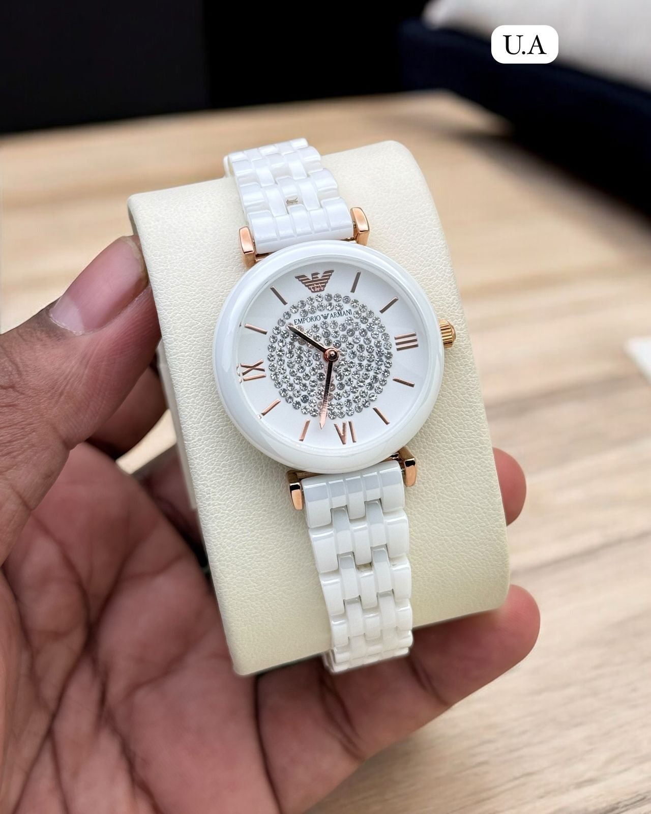 armani ceramic ar for her maurya watch
