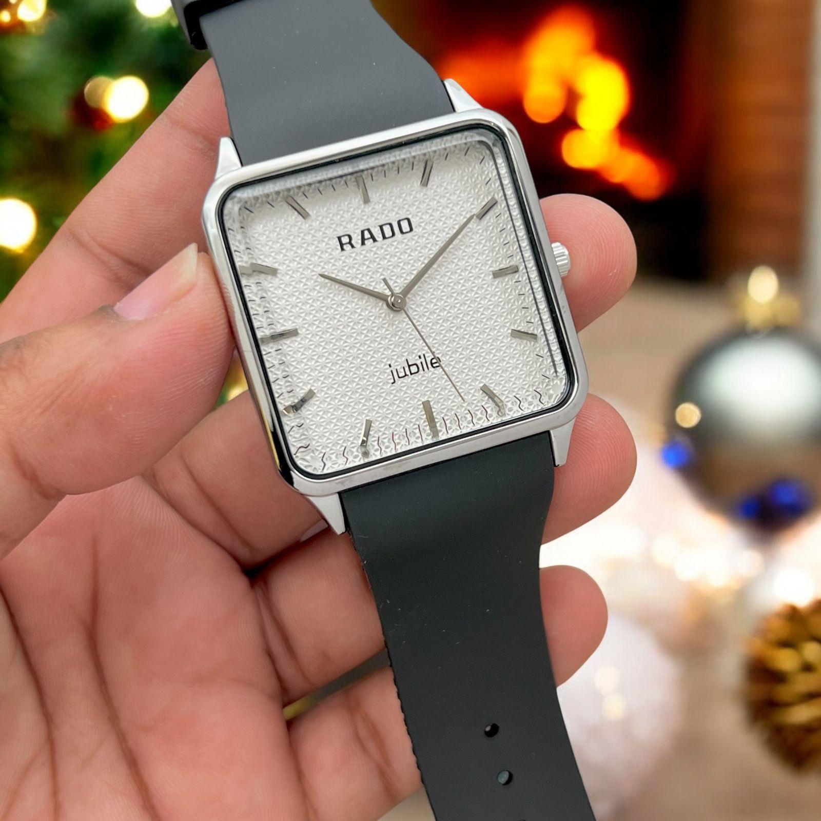 Rado square slim dial men's wrist watch maurya watch