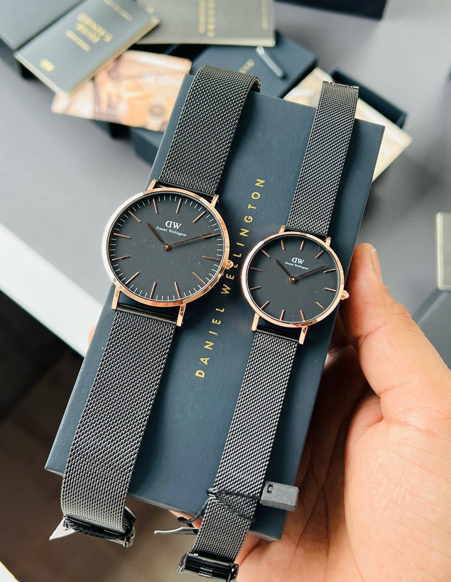 Daniel Wellington Classis Petite rosegold couple watch maurya watch