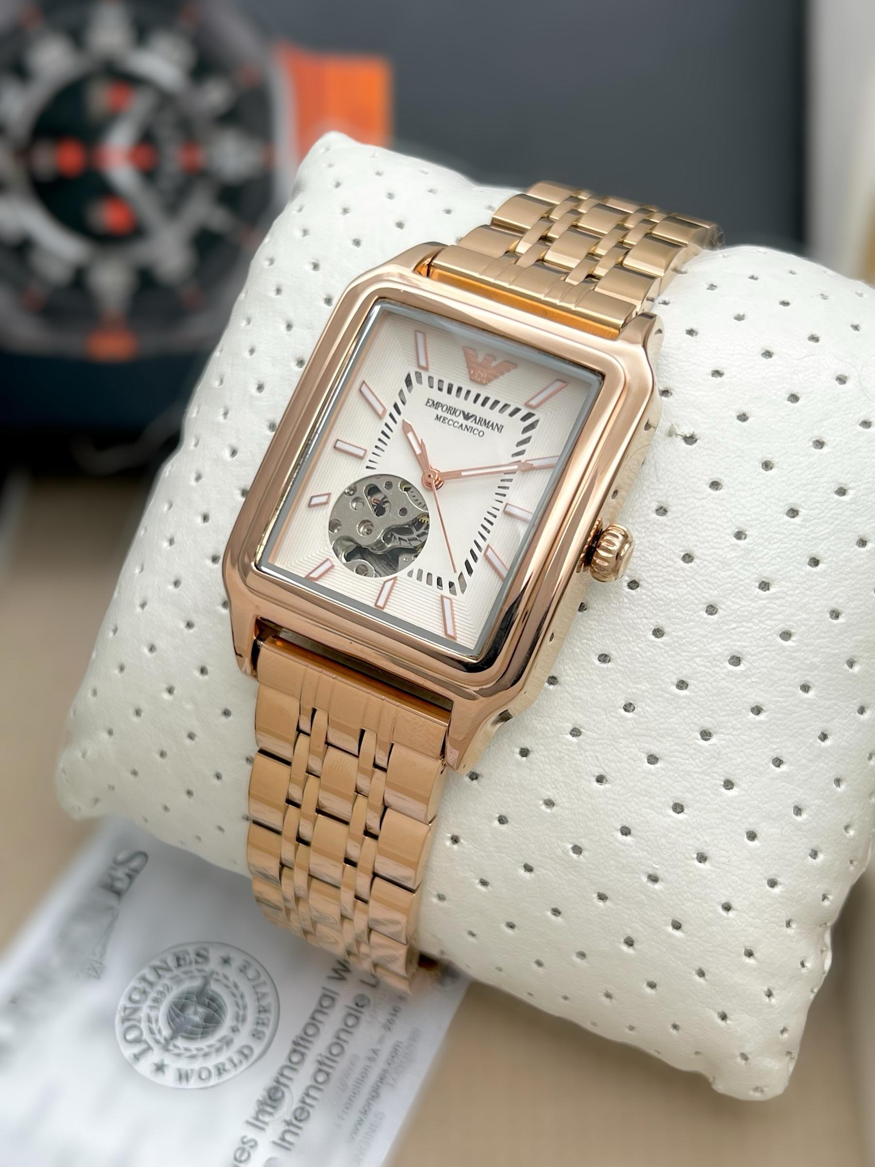 emporio armani golden women's watch maurya watch