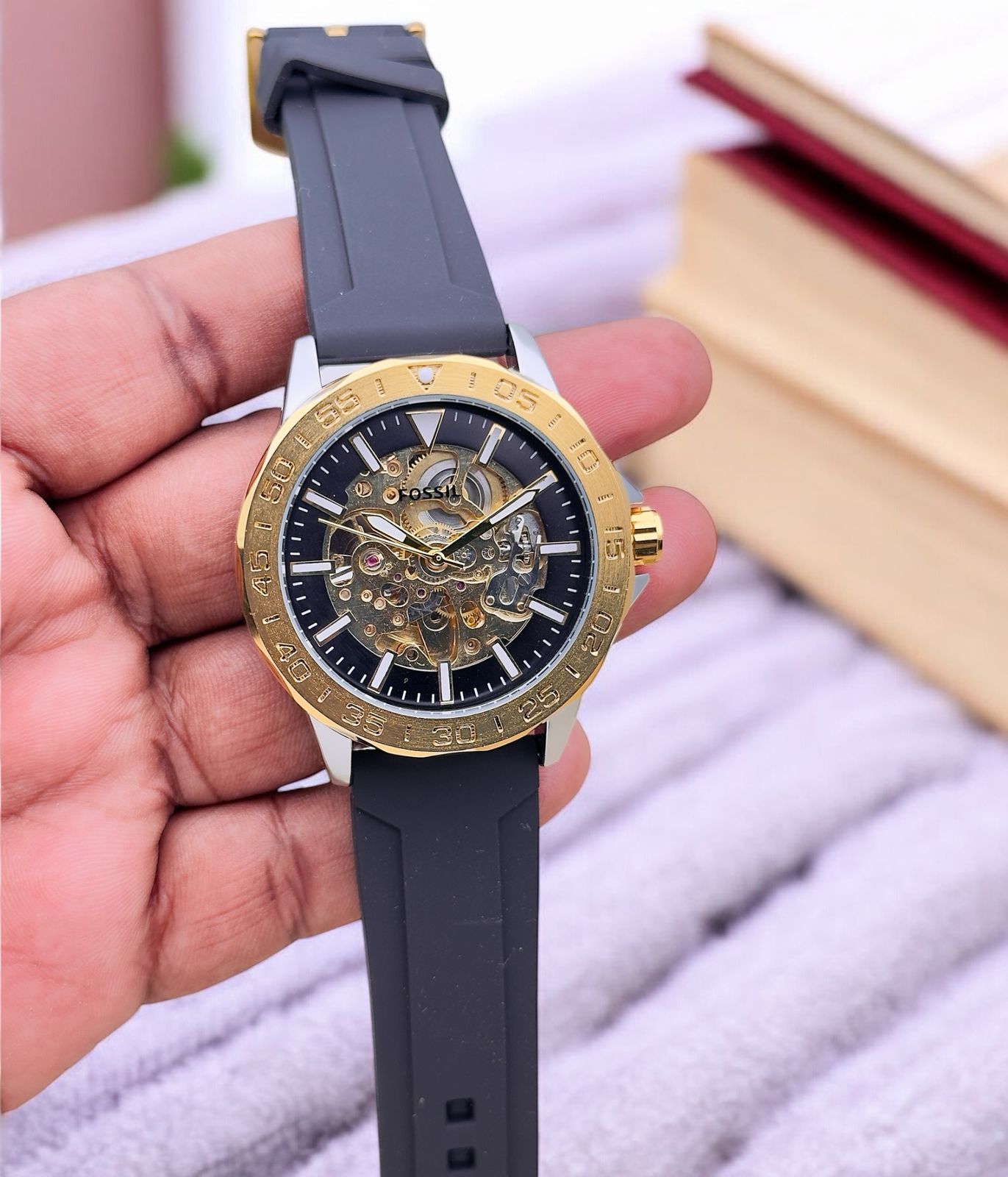 fossil premium quality strap watch | fossil watch | maurya watch