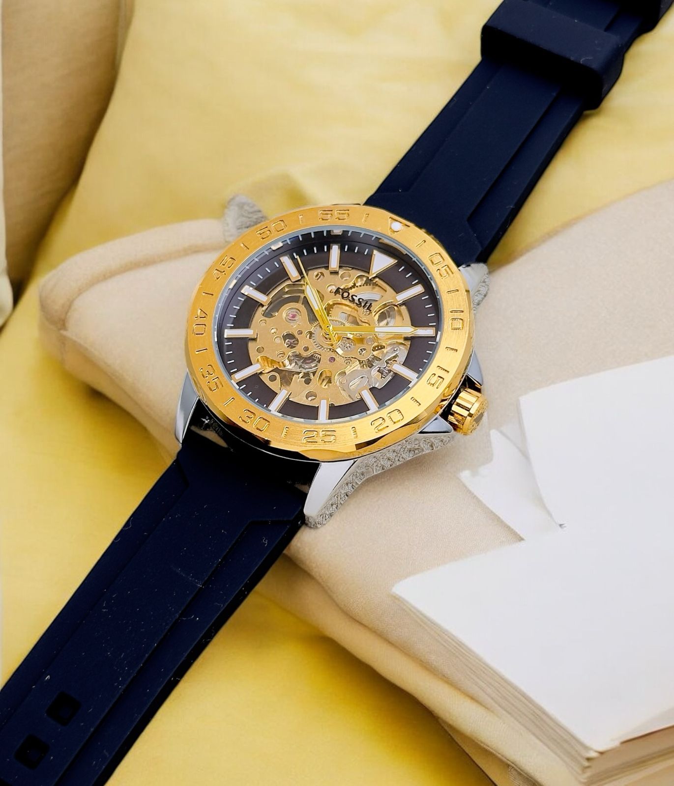fossil premium quality strap watch | fossil watch | maurya watch