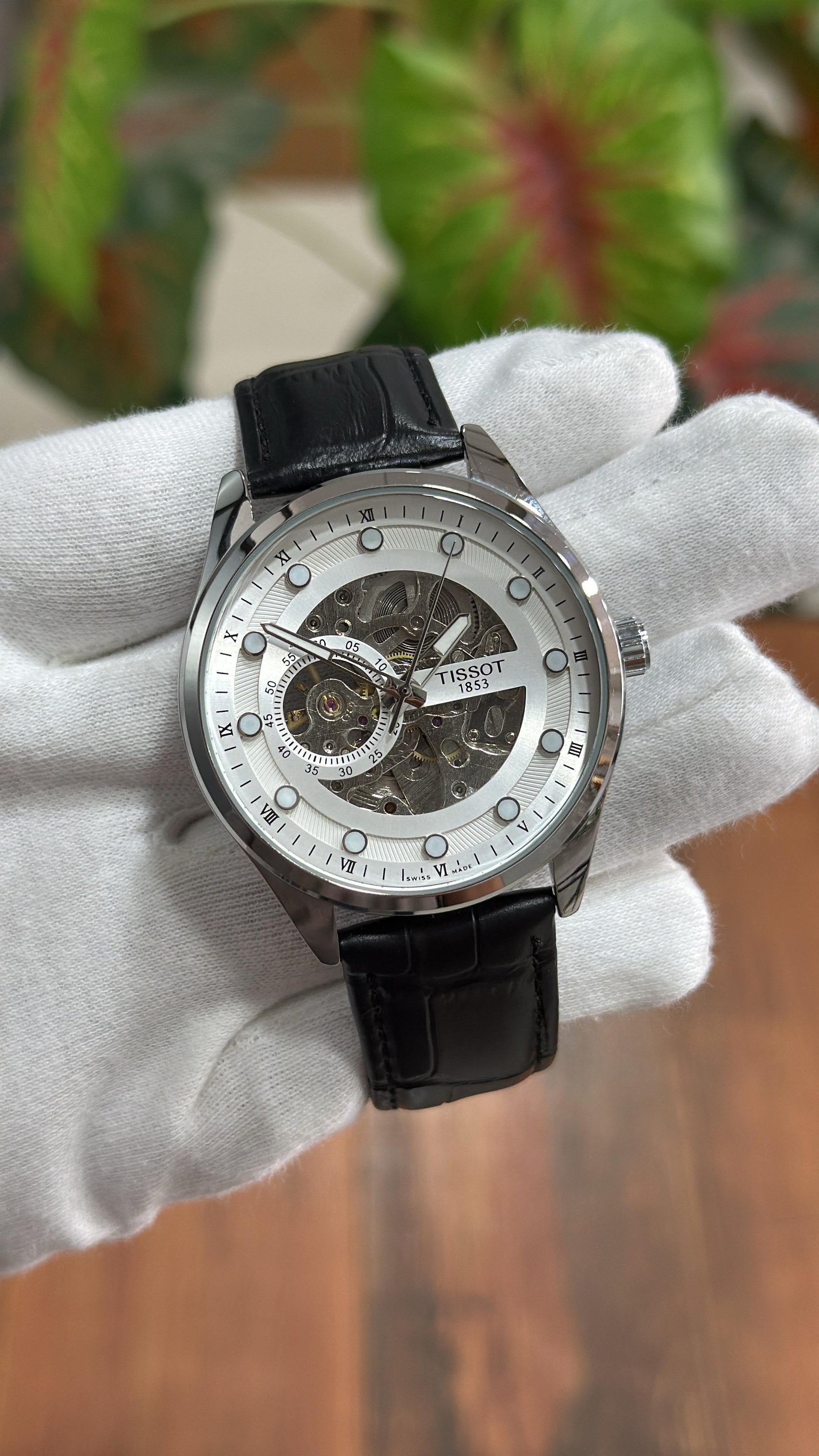 tissot automatic black strap watch | tissot automatic watch | maurya watch