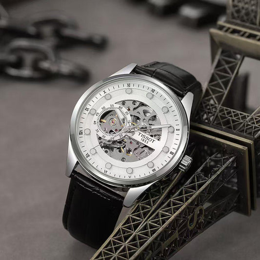 tissot automatic black strap watch | tissot automatic watch | maurya watch