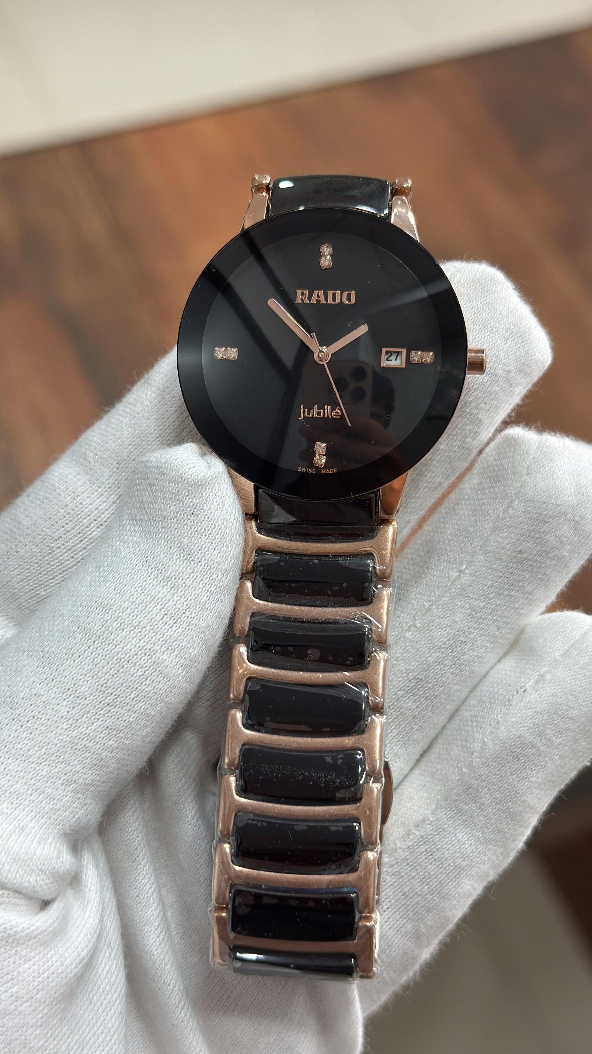 Rado jubile Centrix Diamonds Unisex Stainless steel / PVD Watch maurya watch