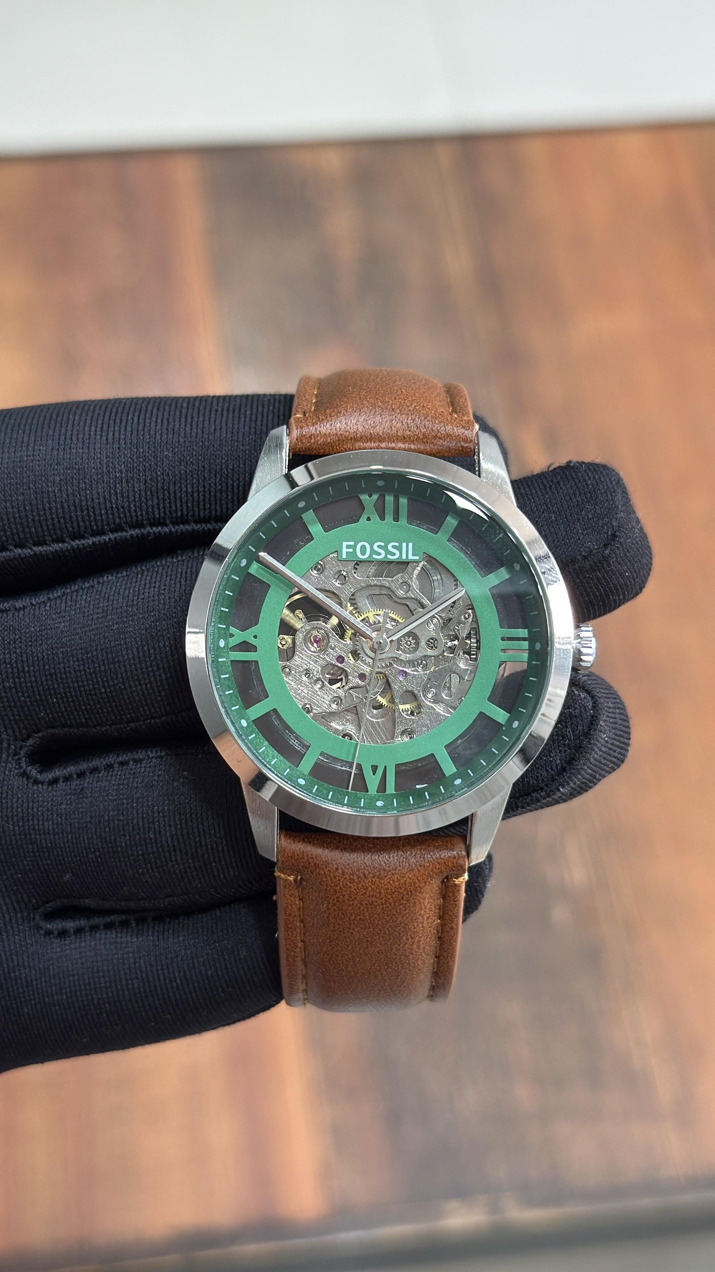 Townsman Automatic Black LiteHide™ Leather Watch - ME3210 - Fossil maurya watch