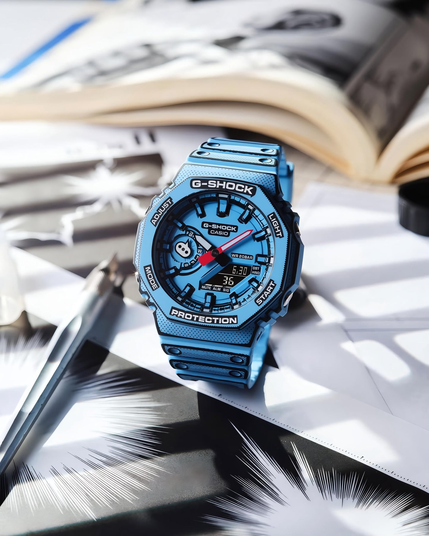 ✅ The G-Shock Manga Edition | GA-2100RW-1A | G-SHOCK ANALOG-DIGITAL 2100 Series - CASIO maurya watch