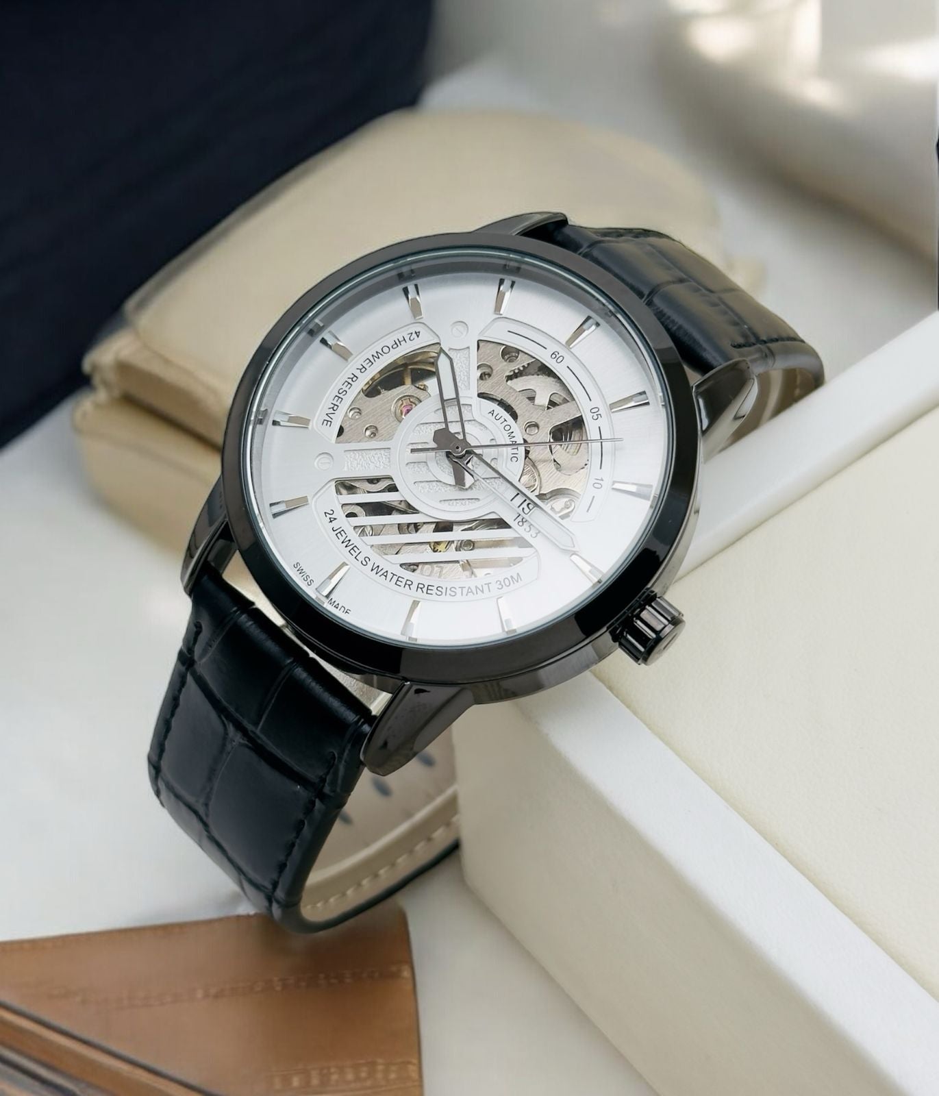 tissot leather strap watch for men maurya watch