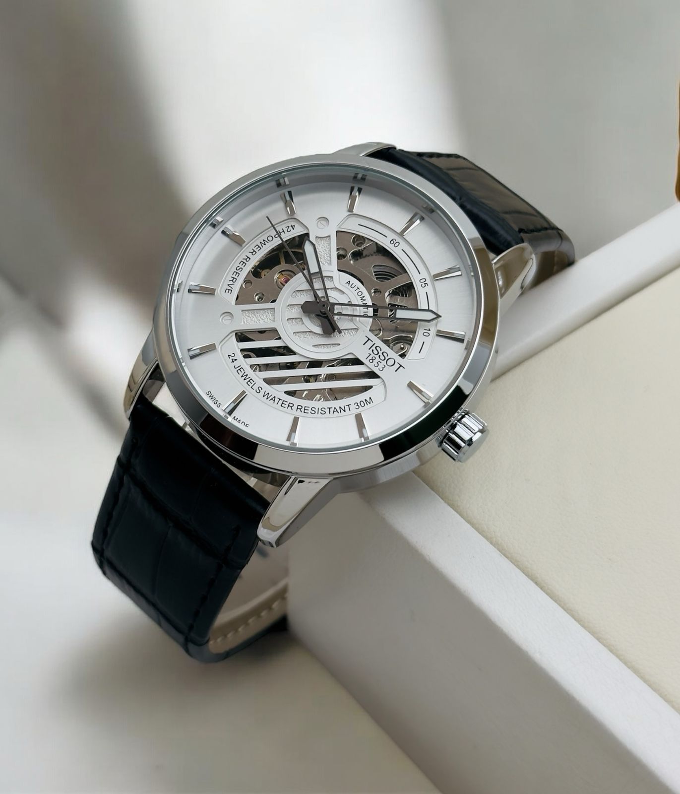 tissot leather strap watch for men maurya watch