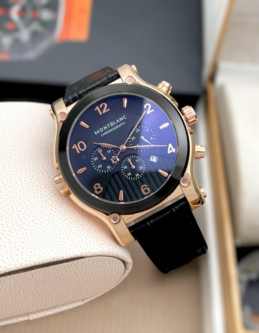 MONTBLANC  round dial wrist watch for men maurya watch