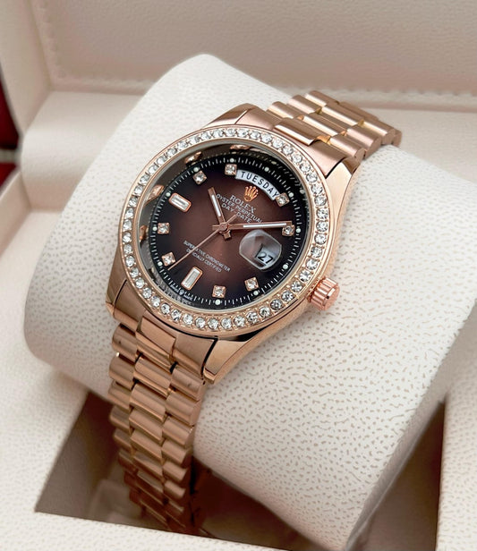 rolex men day&date in all colours for men maurya watch