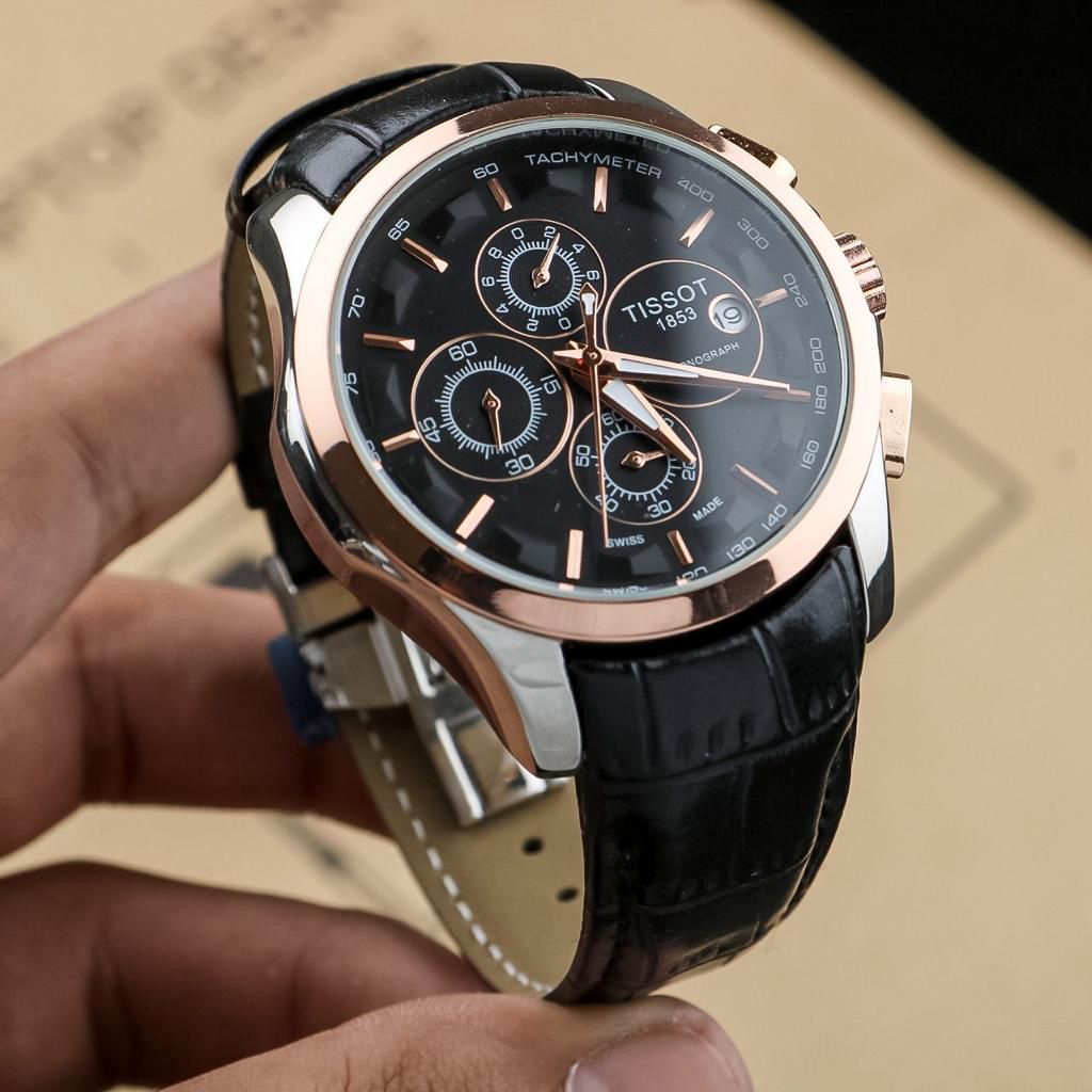 🌟 Tissot Traditional Premium Slim Leather strap for men maurya watch