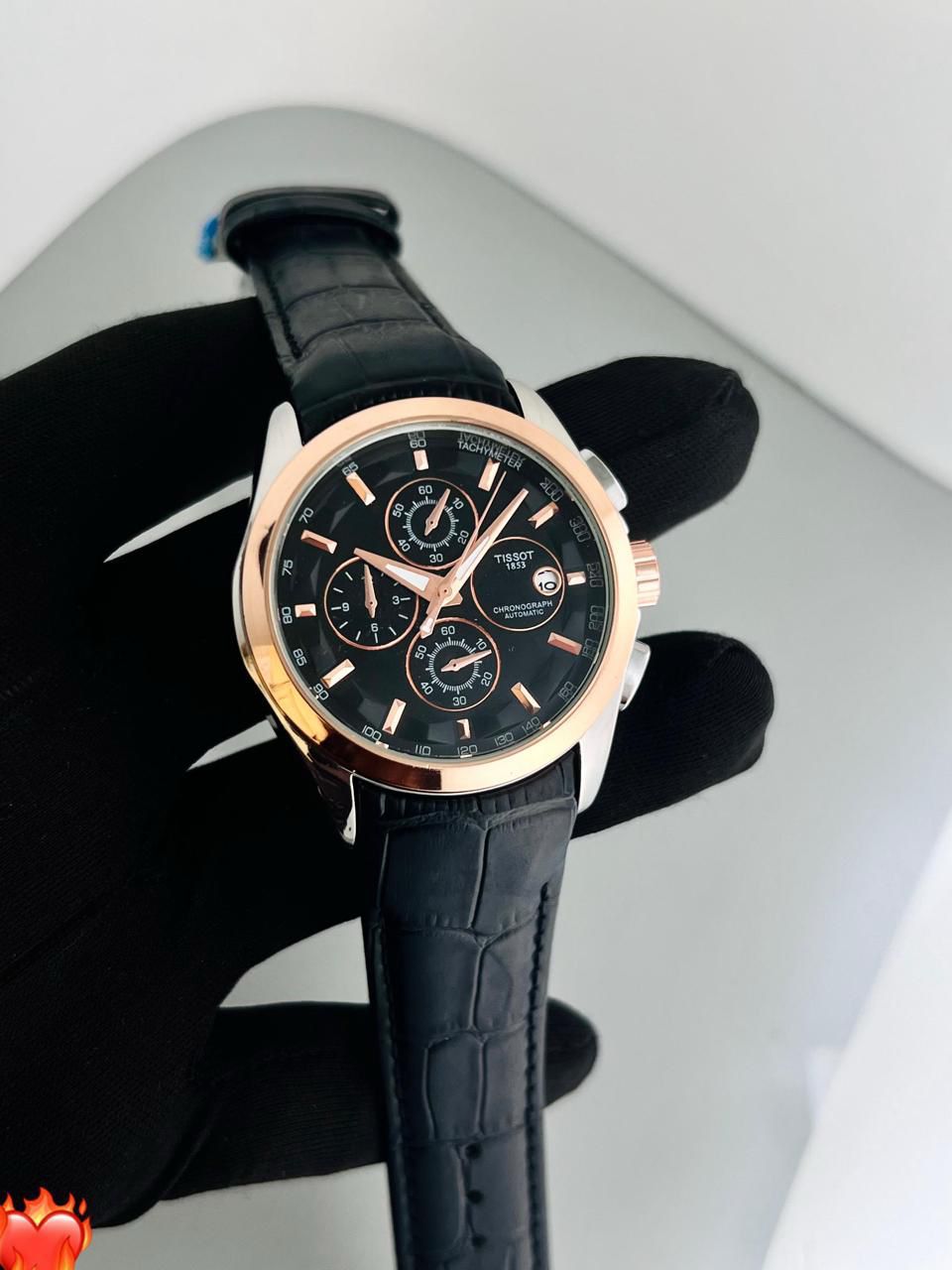 🌟 Tissot Traditional Premium Slim Leather strap for men maurya watch