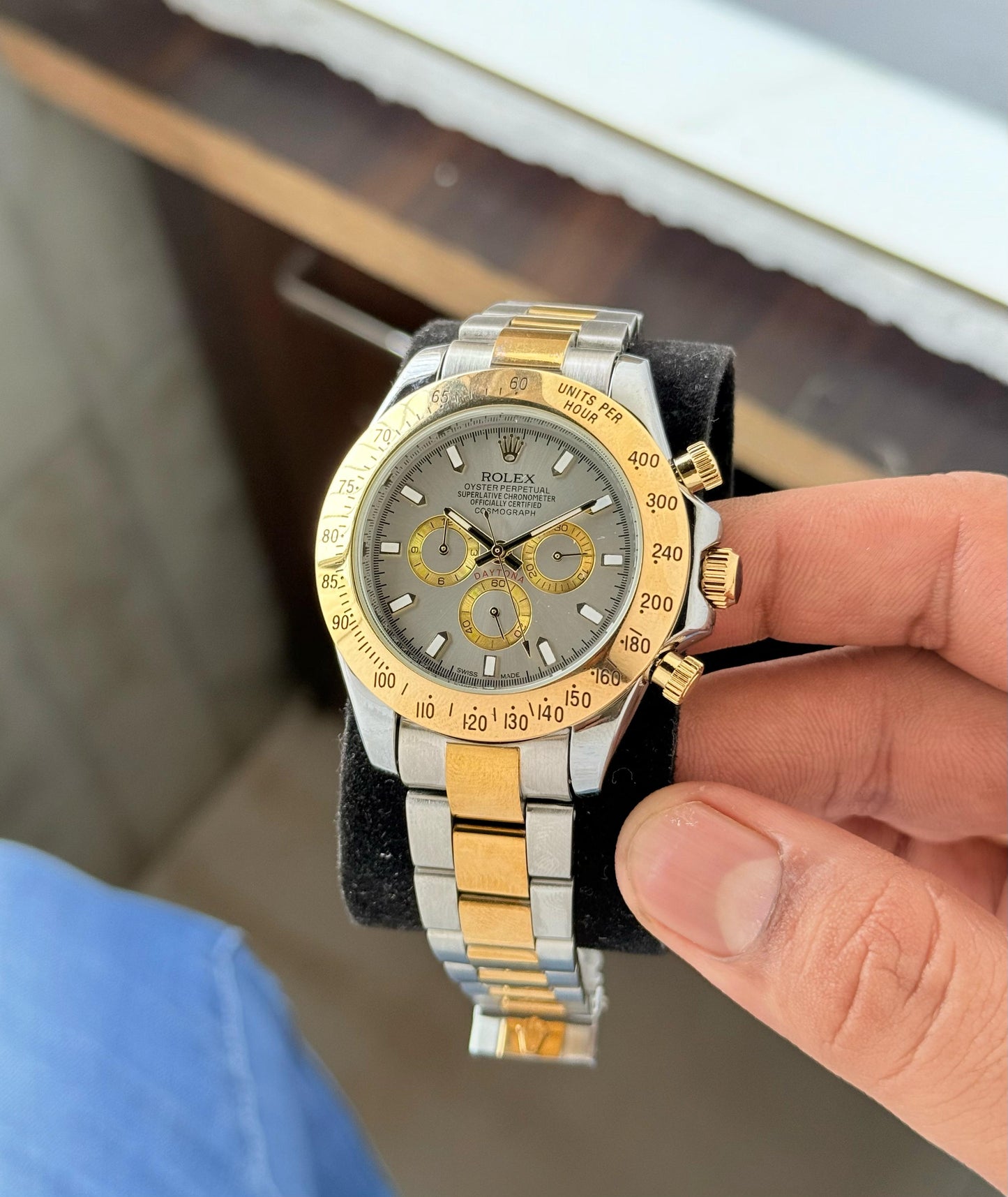 Rolex Daytona Slate dial two tone maurya watch