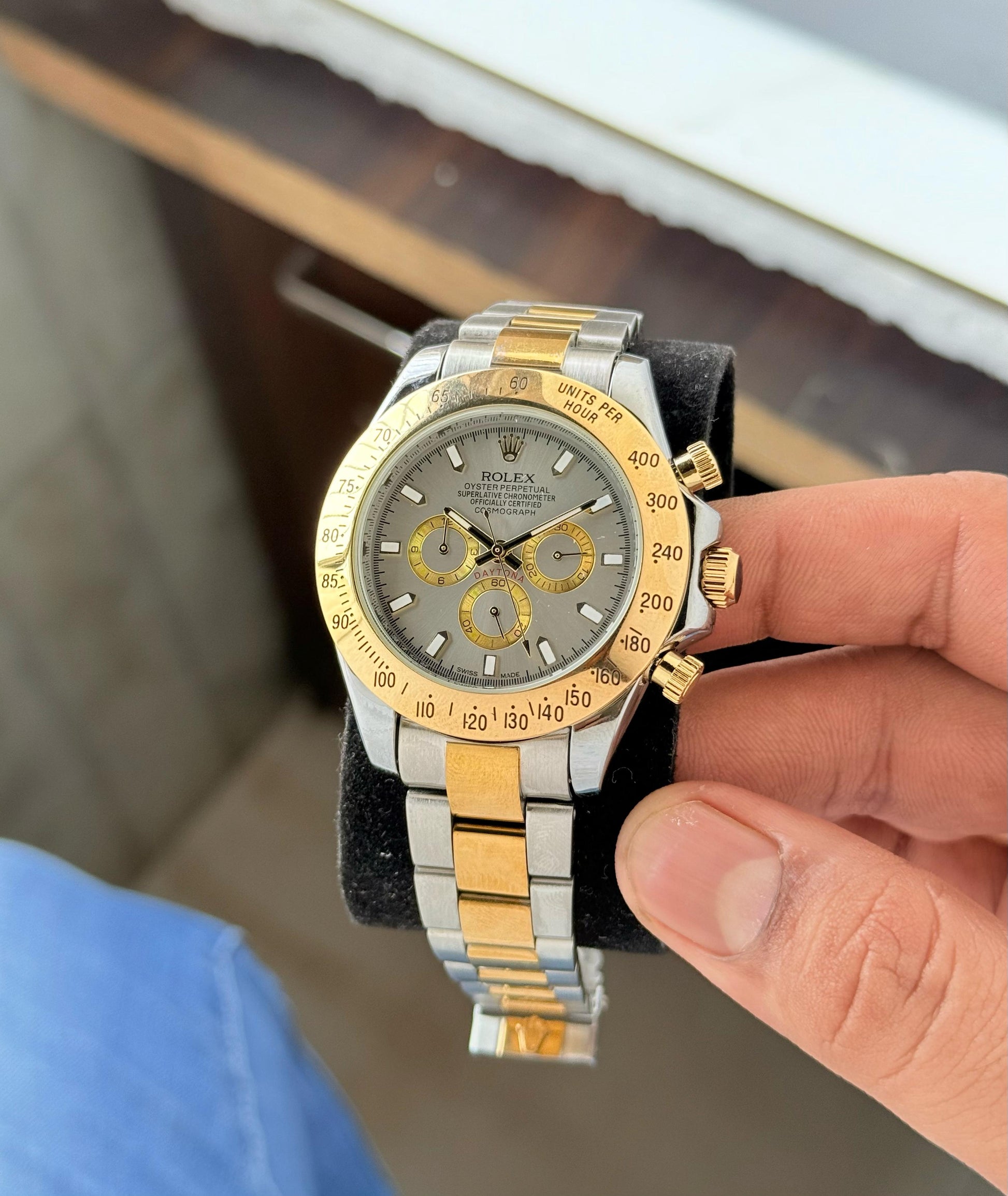 Rolex Daytona Slate dial two tone maurya watch