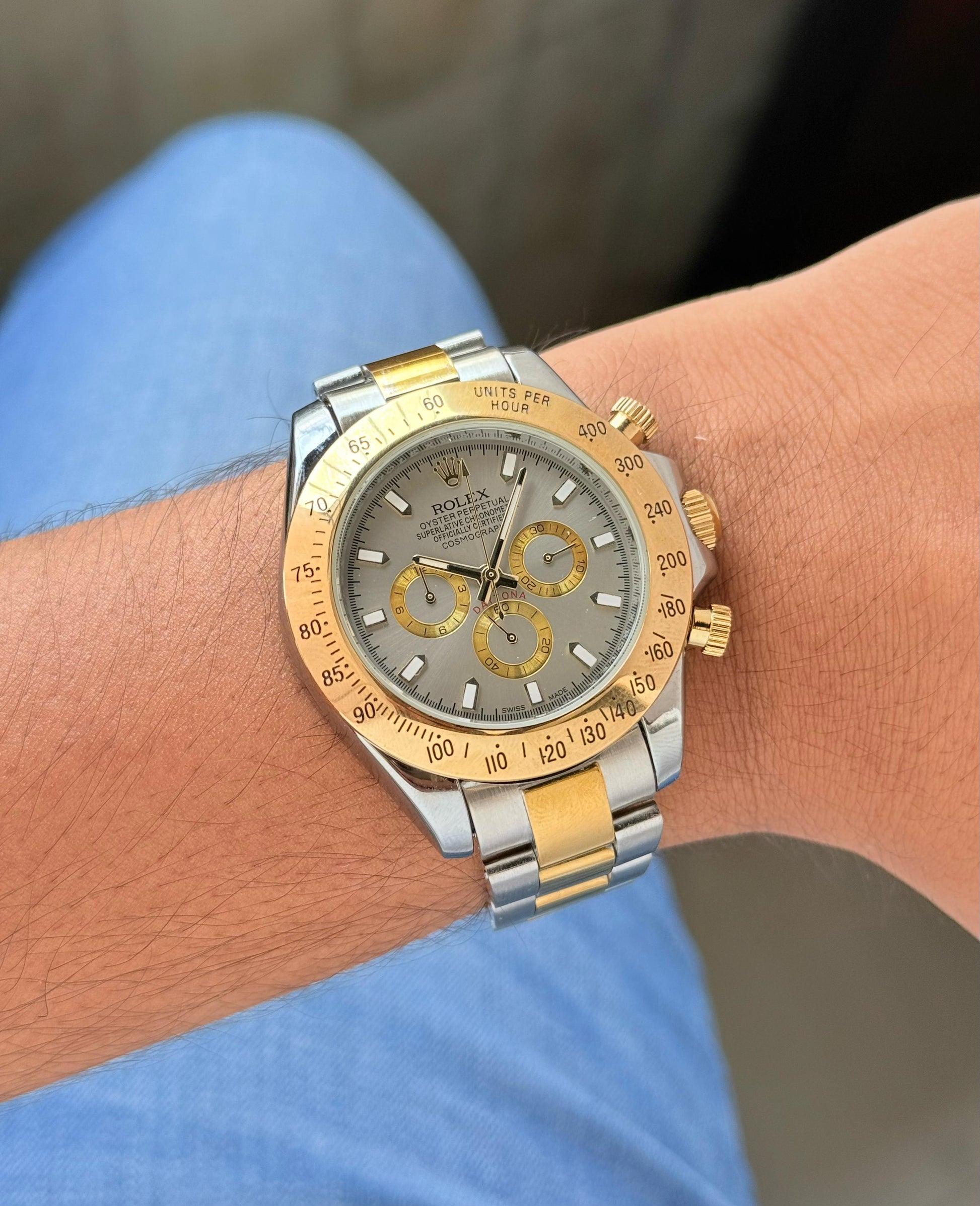 Rolex Daytona Slate dial two tone maurya watch