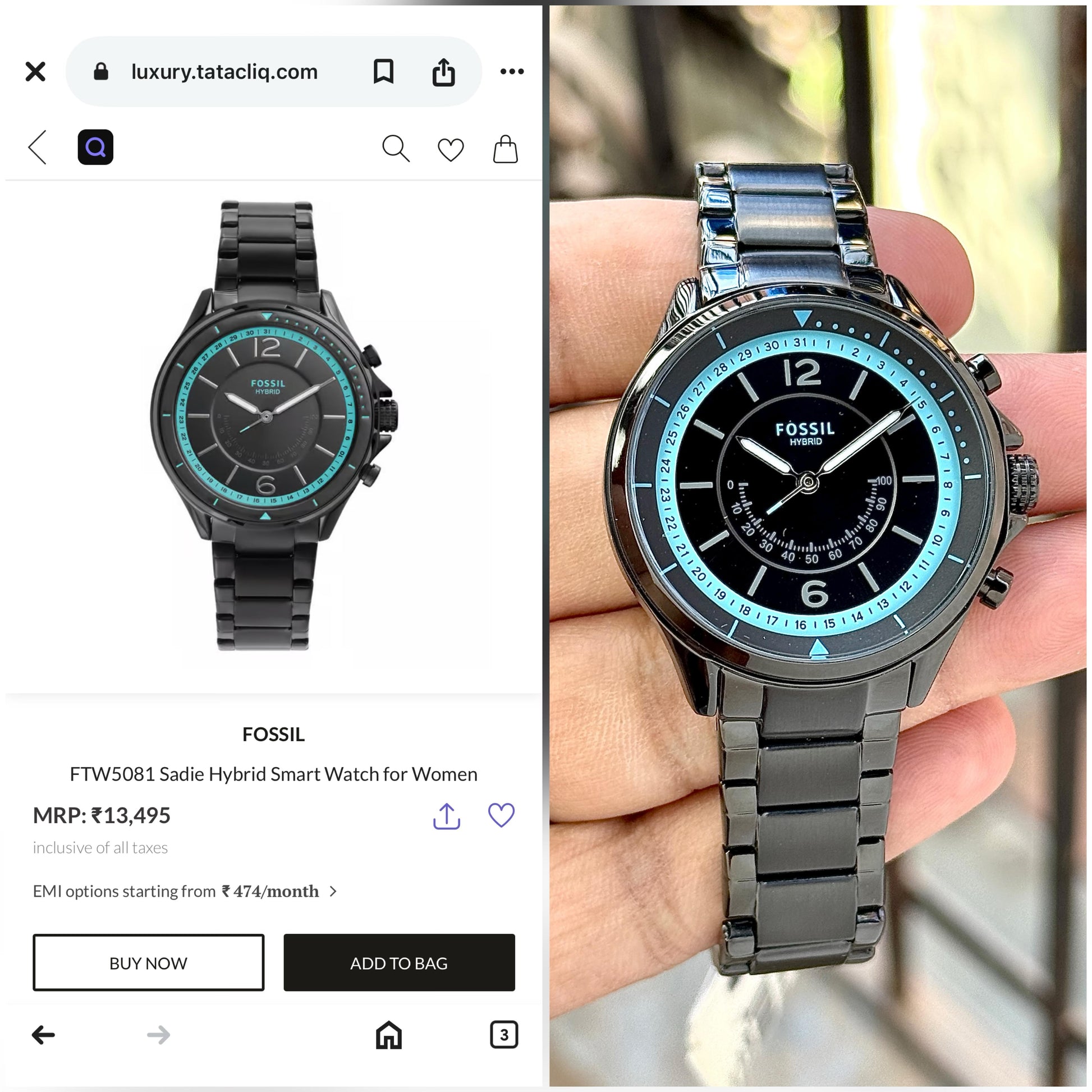 Fossil FTW5081 Sadie – Hybrid Elegance maurya watch
