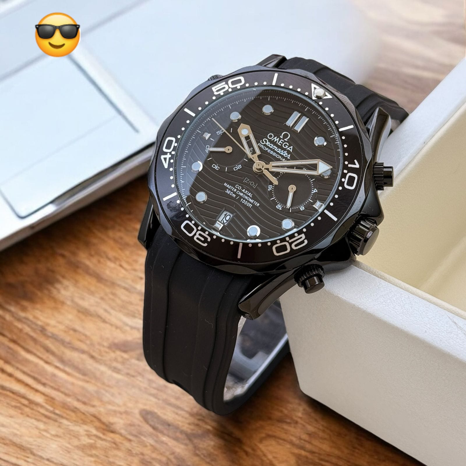 OMEGA Seamaster – Planet Ocean Edition | 7AA Premium #OMEGA #Seamaster #PlanetOcean #7AAPremium #MensWatch maurya watch