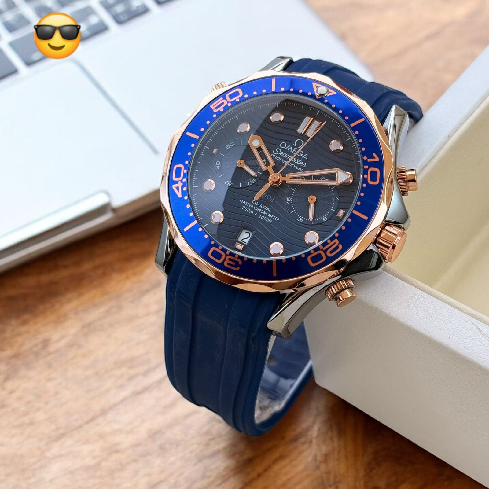 OMEGA Seamaster – Planet Ocean Edition | 7AA Premium #OMEGA #Seamaster #PlanetOcean #7AAPremium #MensWatch maurya watch