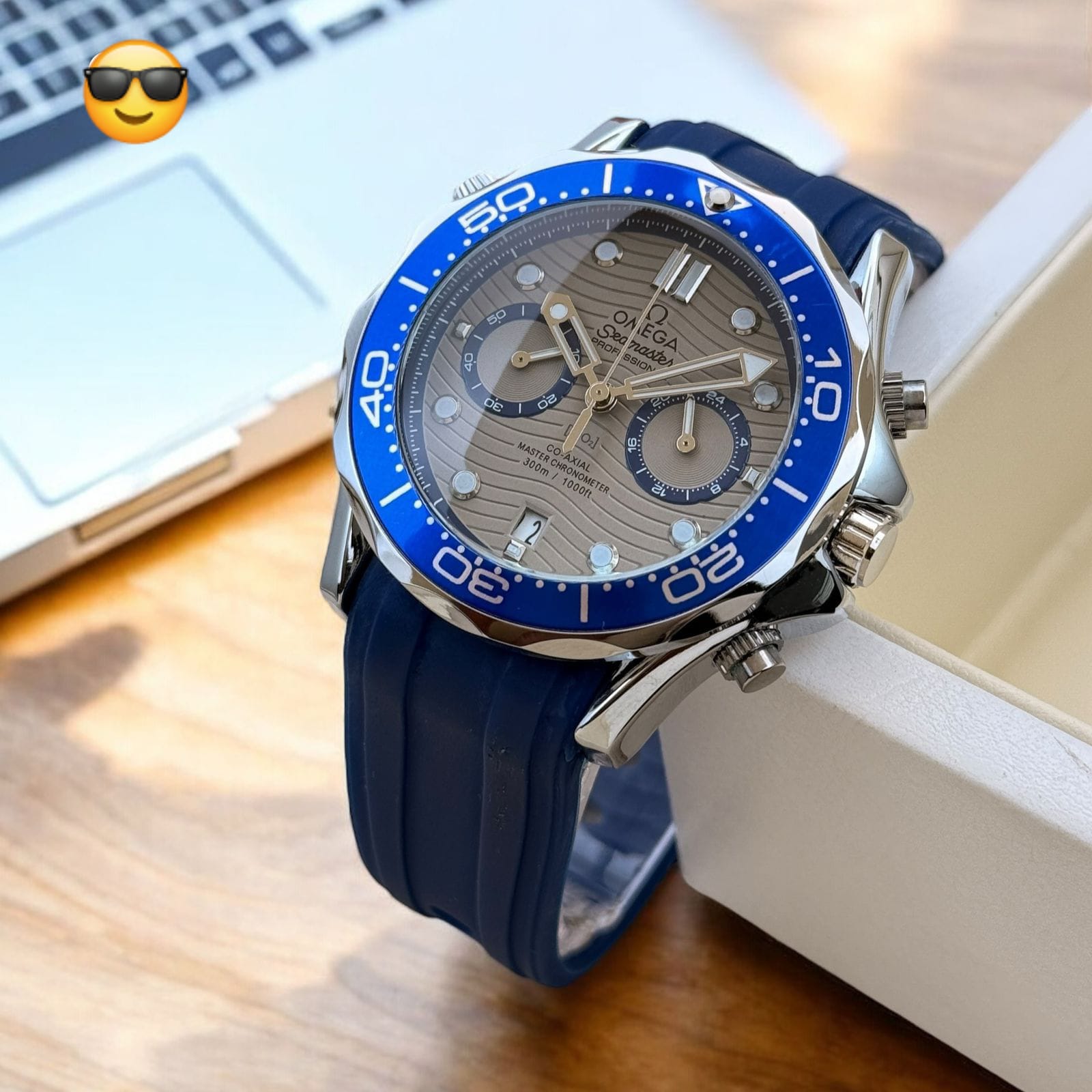 OMEGA Seamaster – Planet Ocean Edition | 7AA Premium #OMEGA #Seamaster #PlanetOcean #7AAPremium #MensWatch maurya watch