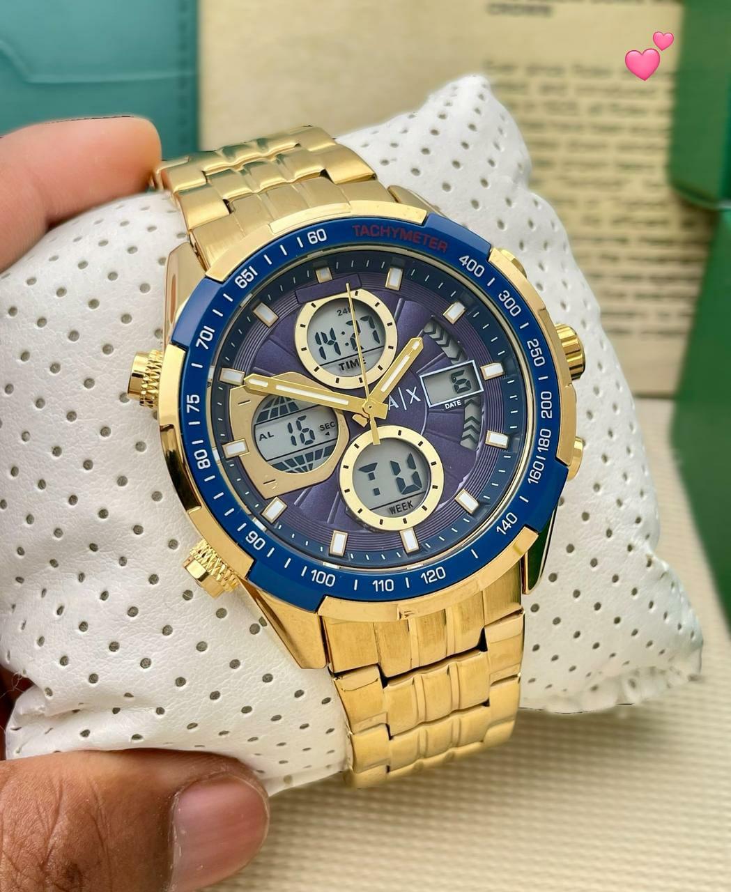 armani exchange men's watch golden ROBIN WATCH WHOLESALE
