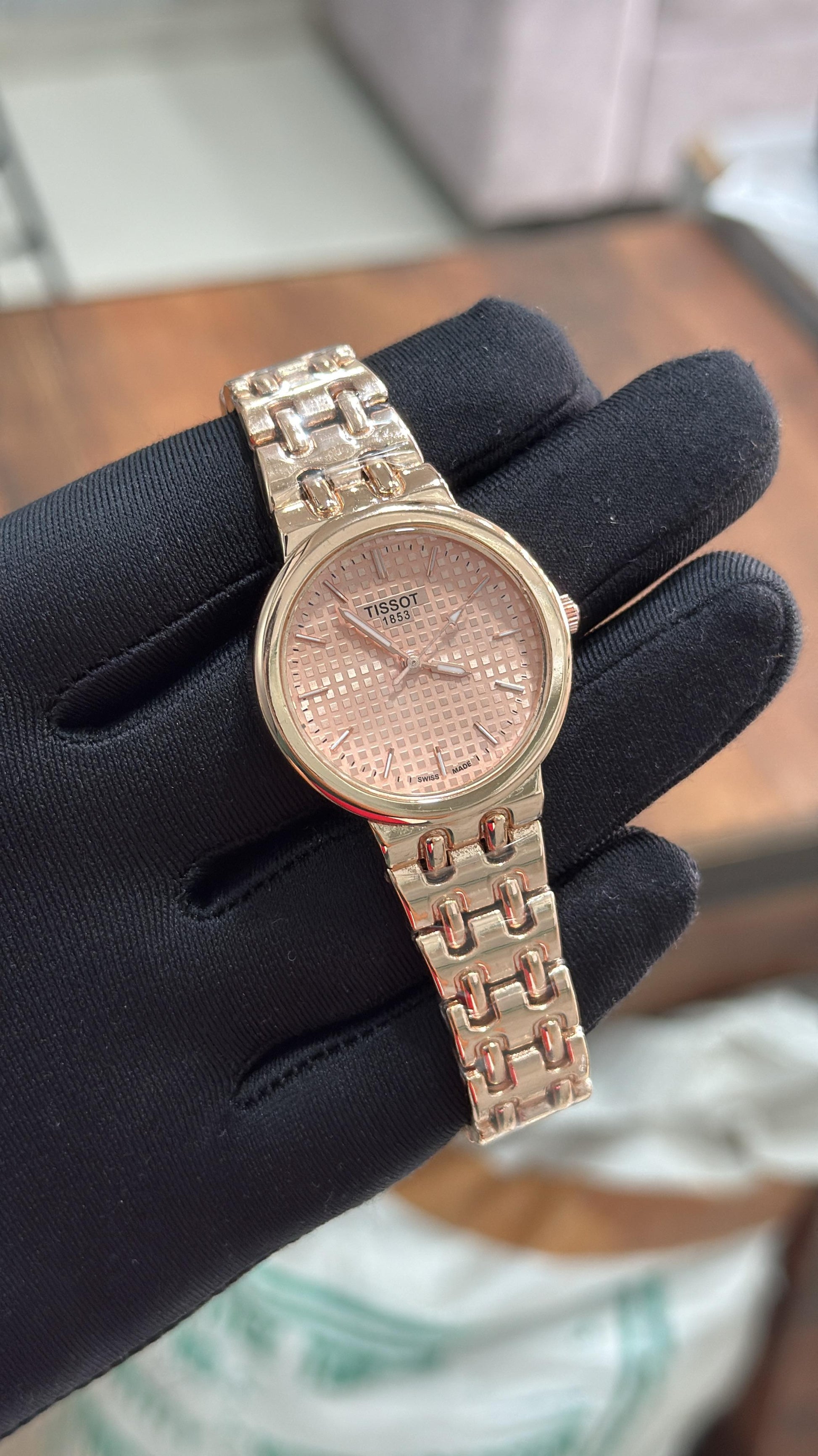 Tissot rose gold women's watch fashnetic watch wholeseller