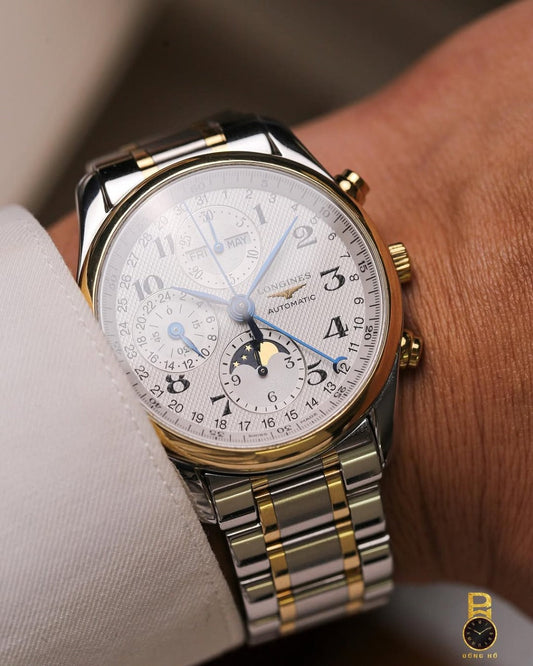 ❤longines Master Collection Back-Open Automatic Moon Phase H.R.S watches