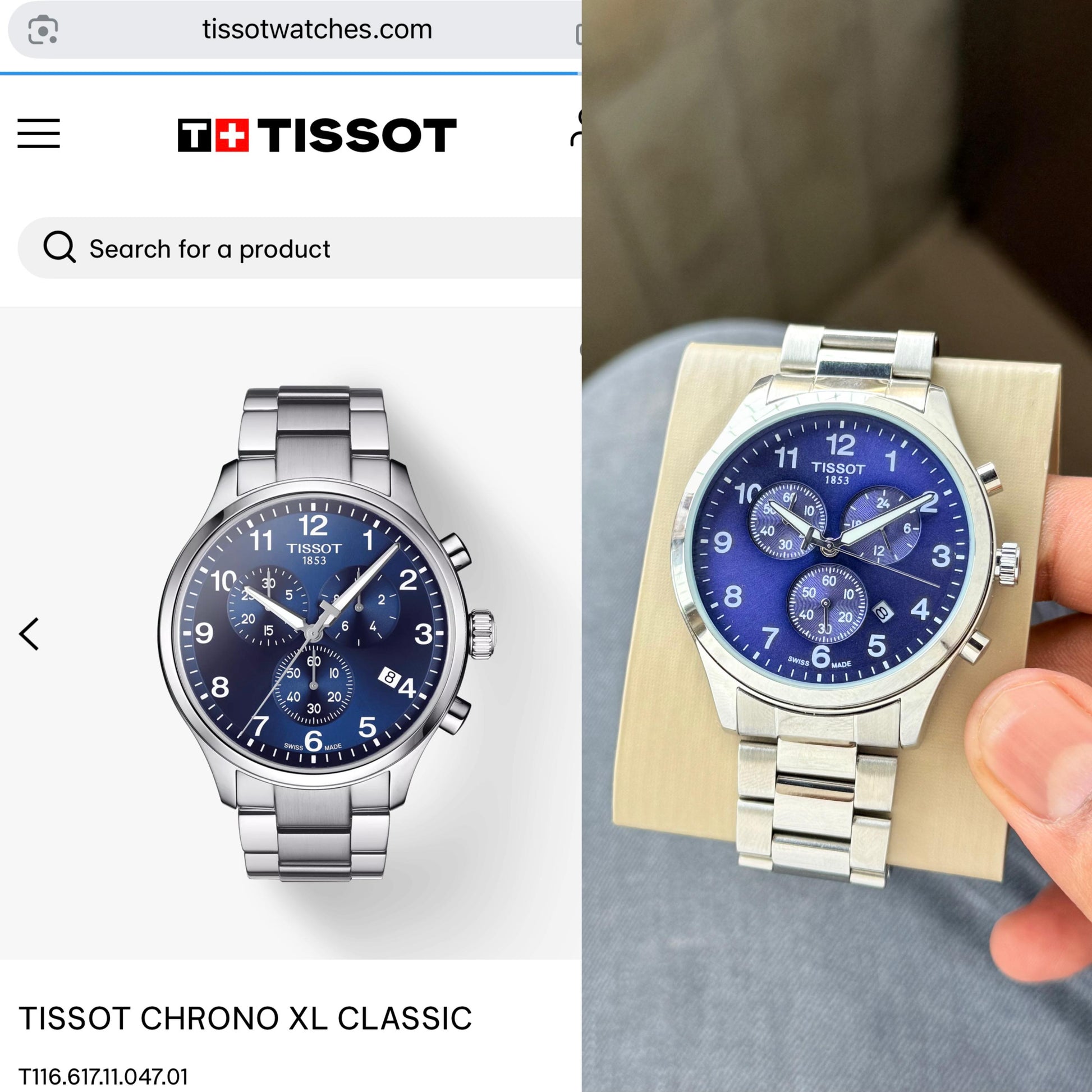 🌟 Tissot Chrino XL Classic Stainless Steel Dial Elegant H.R.S watches