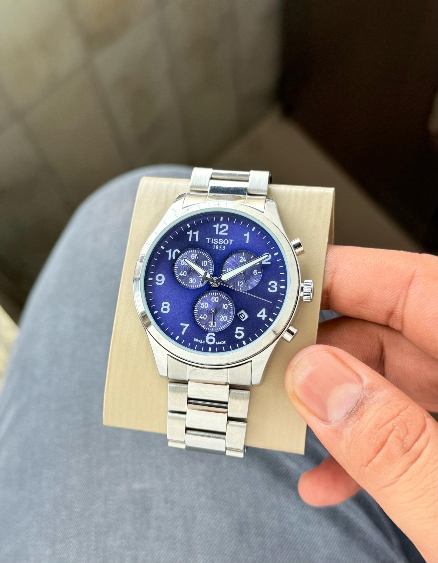 🌟 Tissot Chrino XL Classic Stainless Steel Dial Elegant H.R.S watches