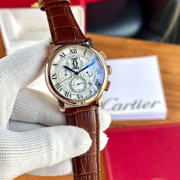 Cartier | Premium Leather Edition 👑✨ fashnetic watch wholeseller