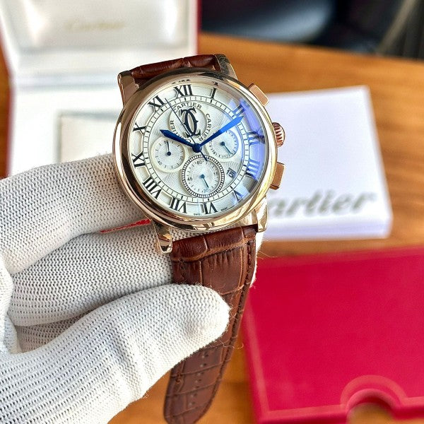 Cartier | Premium Leather Edition 👑✨ fashnetic watch wholeseller