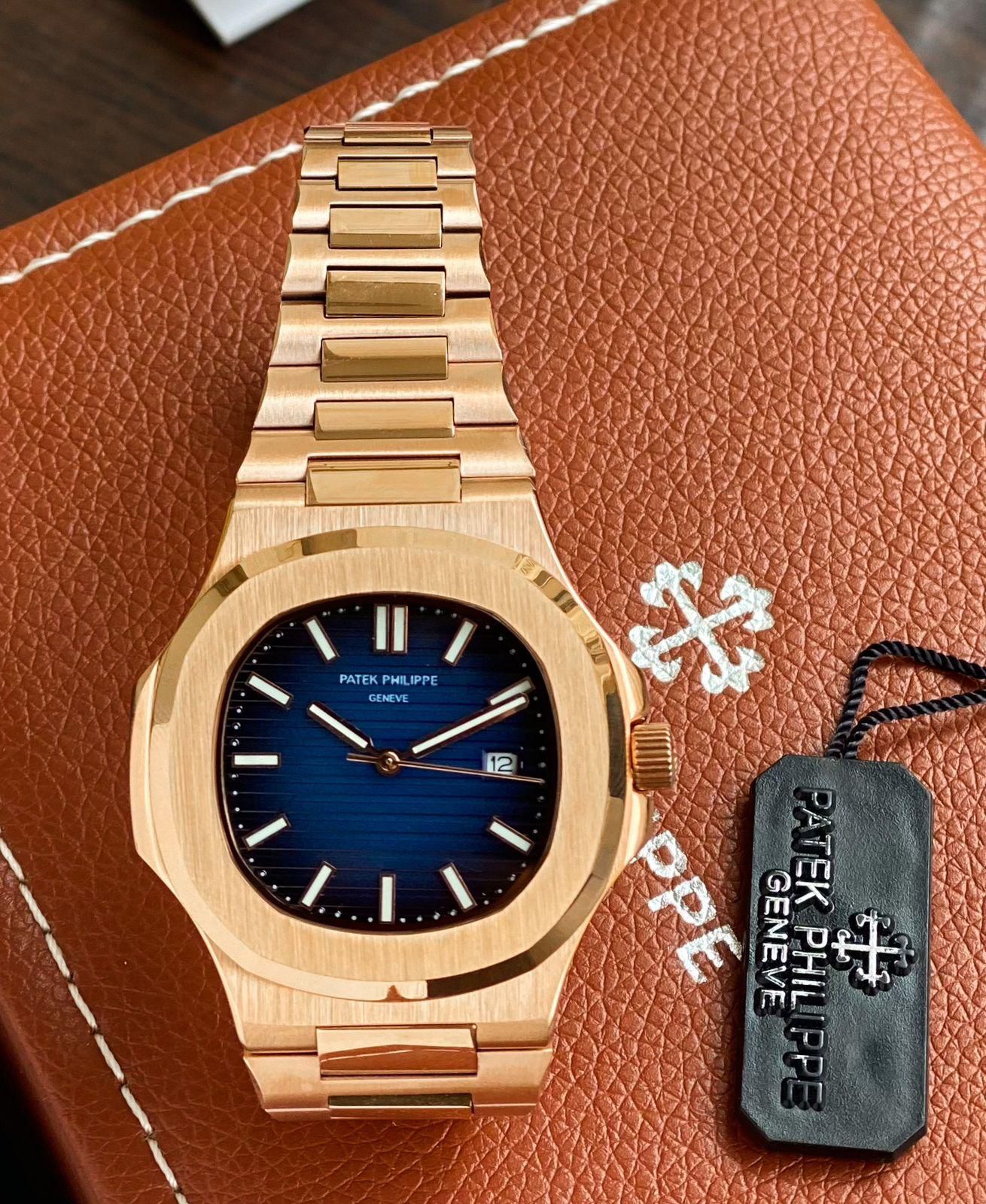 Patek phillipppe nautilus rosegold maurya watch