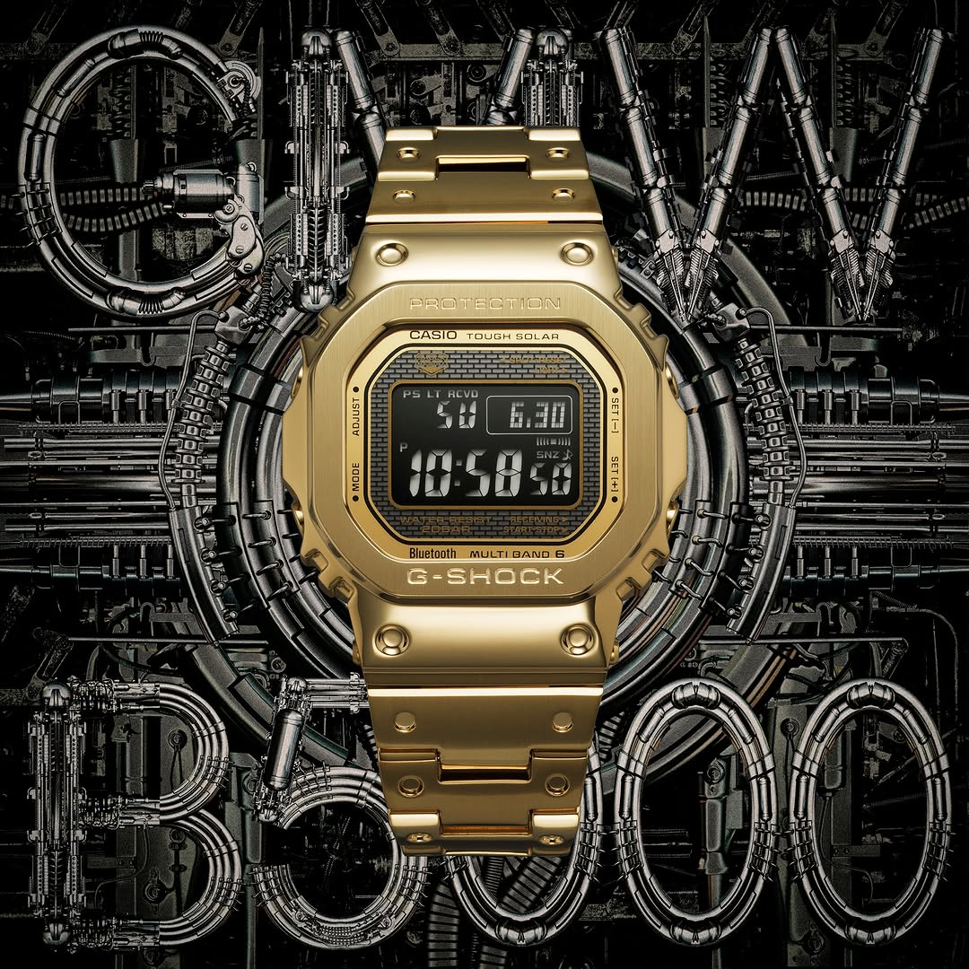 g shock golden chain H.R.S watches