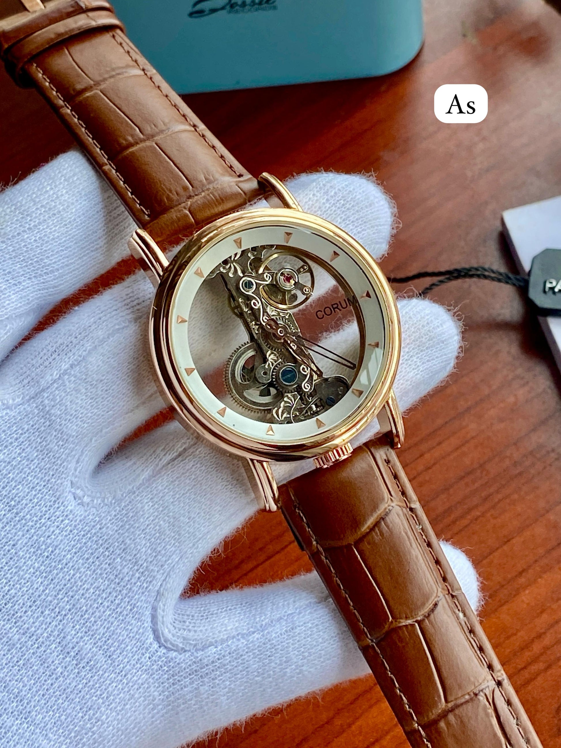 Corum for men’s watch fully transparent aatoumetic machinery maurya watch
