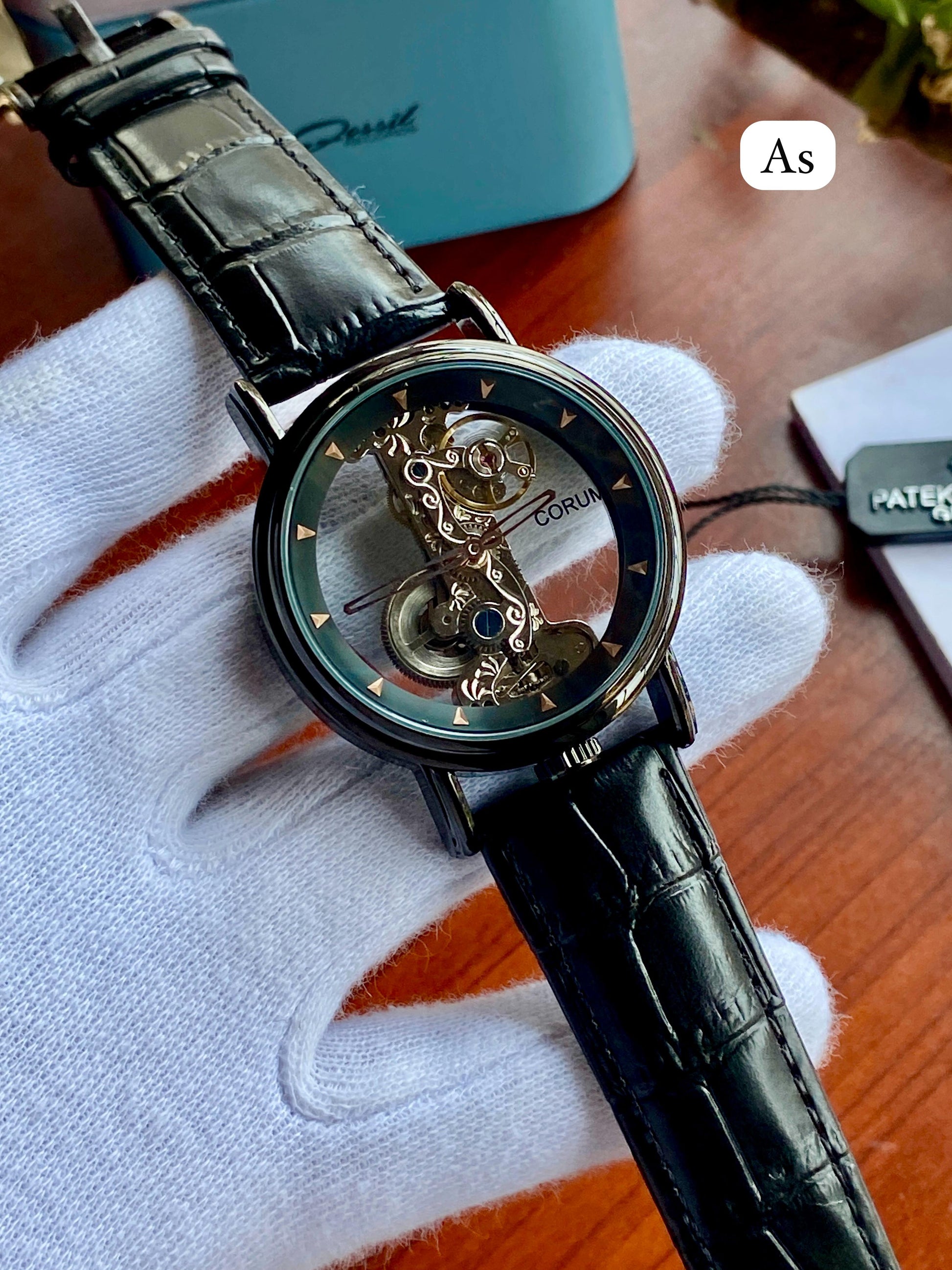 Corum for men’s watch fully transparent aatoumetic machinery maurya watch