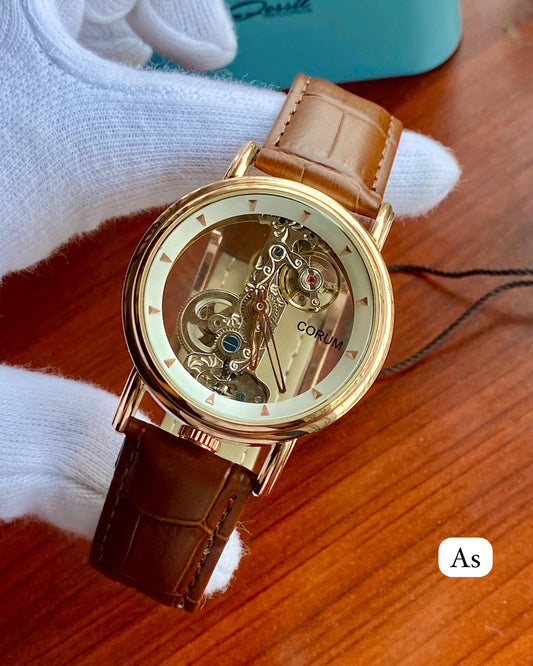 Corum for men’s watch fully transparent aatoumetic machinery maurya watch