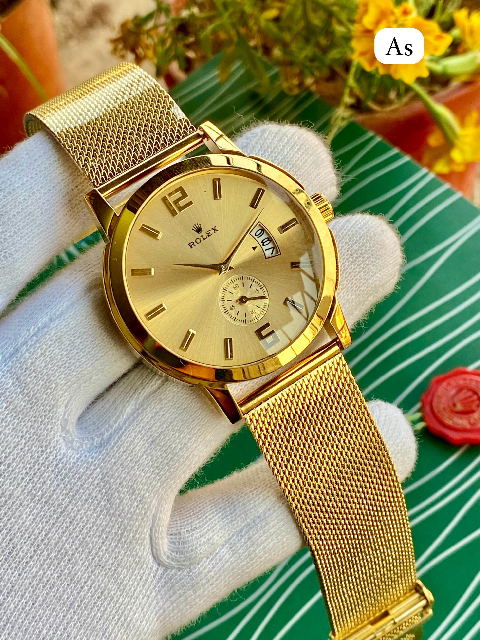 🔥 New Rolex men’s watch with date working    Side secound working maurya watch