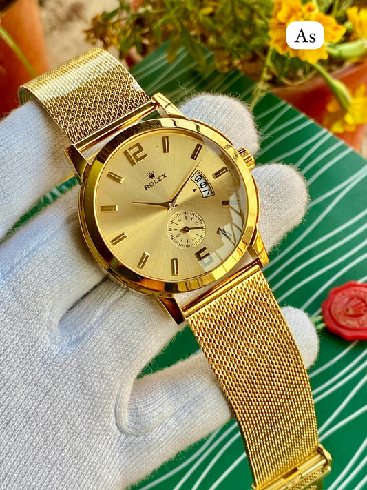 🔥 New Rolex men’s watch with date working    Side secound working maurya watch