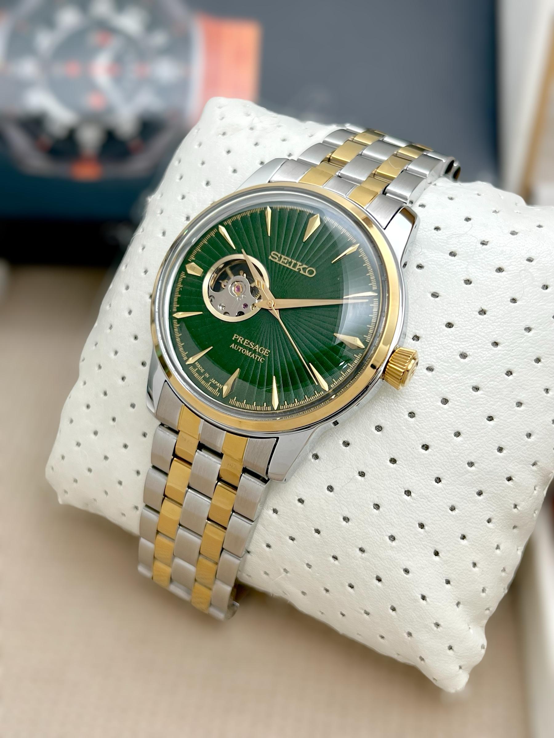 🌟 The latest Seiko Presage Open Heart ROBIN WATCH WHOLESALE