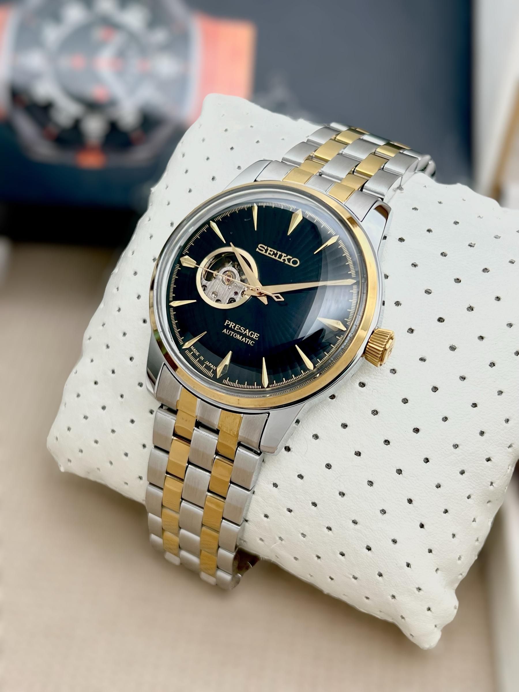 🌟 The latest Seiko Presage Open Heart ROBIN WATCH WHOLESALE