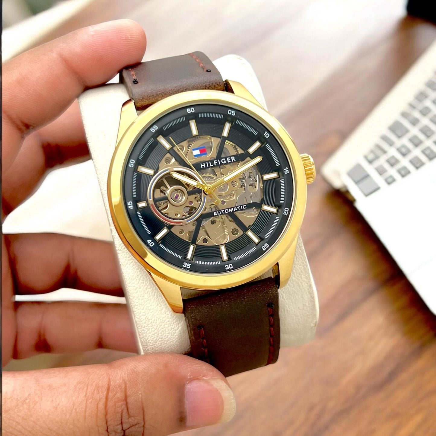 tommy hilfiger modern automatic for men maurya watch