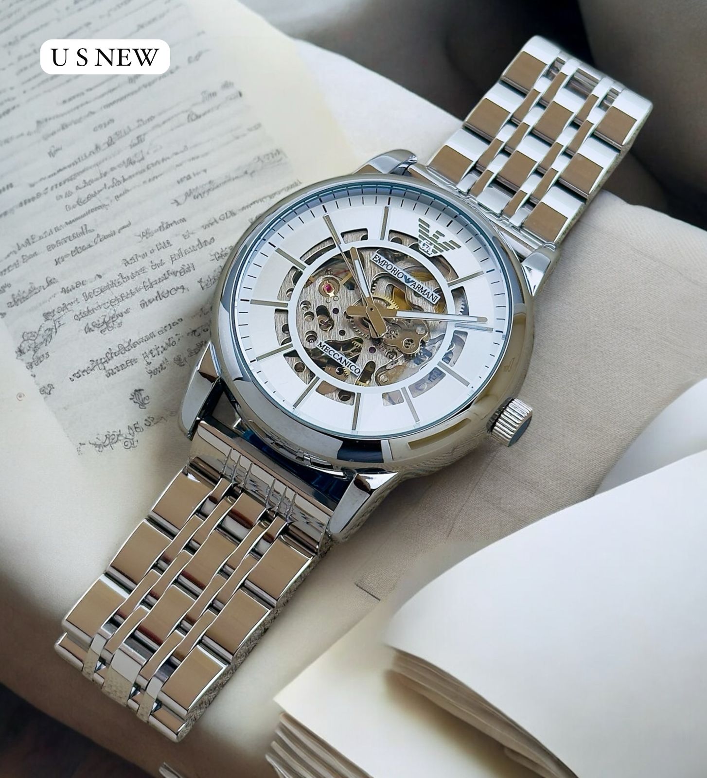 ARMANI quality With styling metal strap⌚⌚ maurya watch