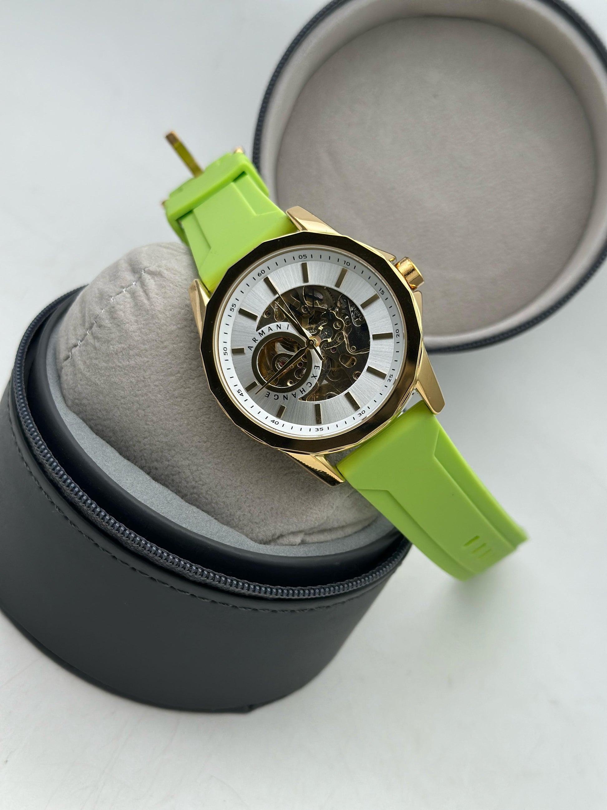 fossil black dial and strap watch for men maurya watch