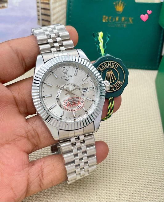 Rolex  Men’s  Date working   Metal belt  Premium quality maurya watch