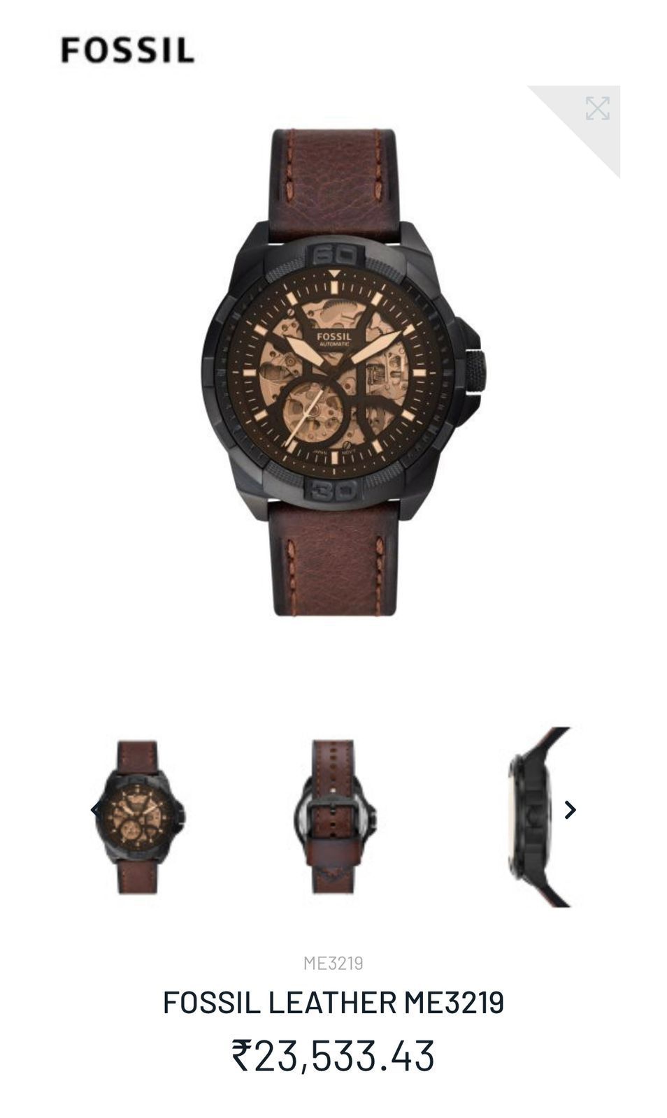 Men's Fossil Watch Bronson Modern Machine Automatic ⭐ ⭐⭐ maurya watch