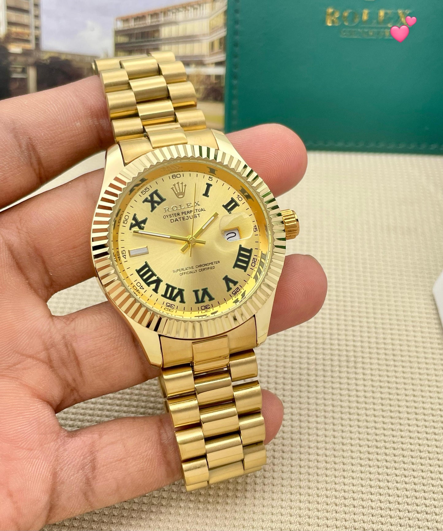 🌟 Rolex day date Full bezel maurya watch