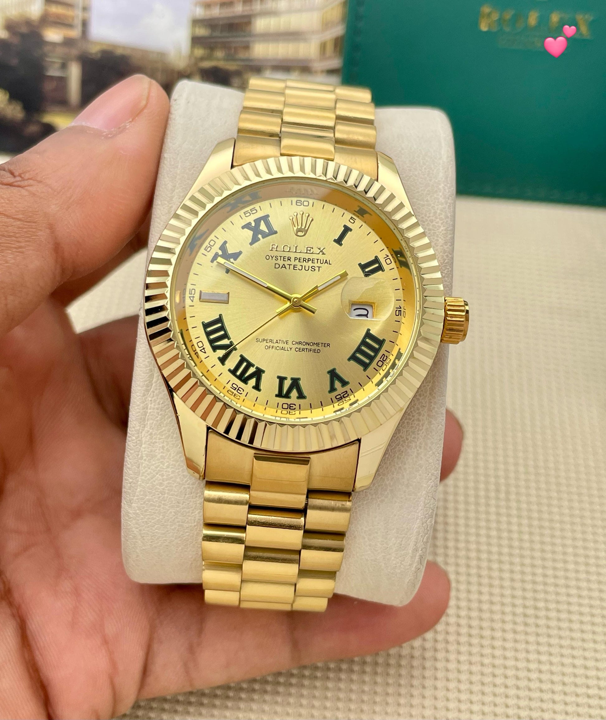 🌟 Rolex day date Full bezel maurya watch