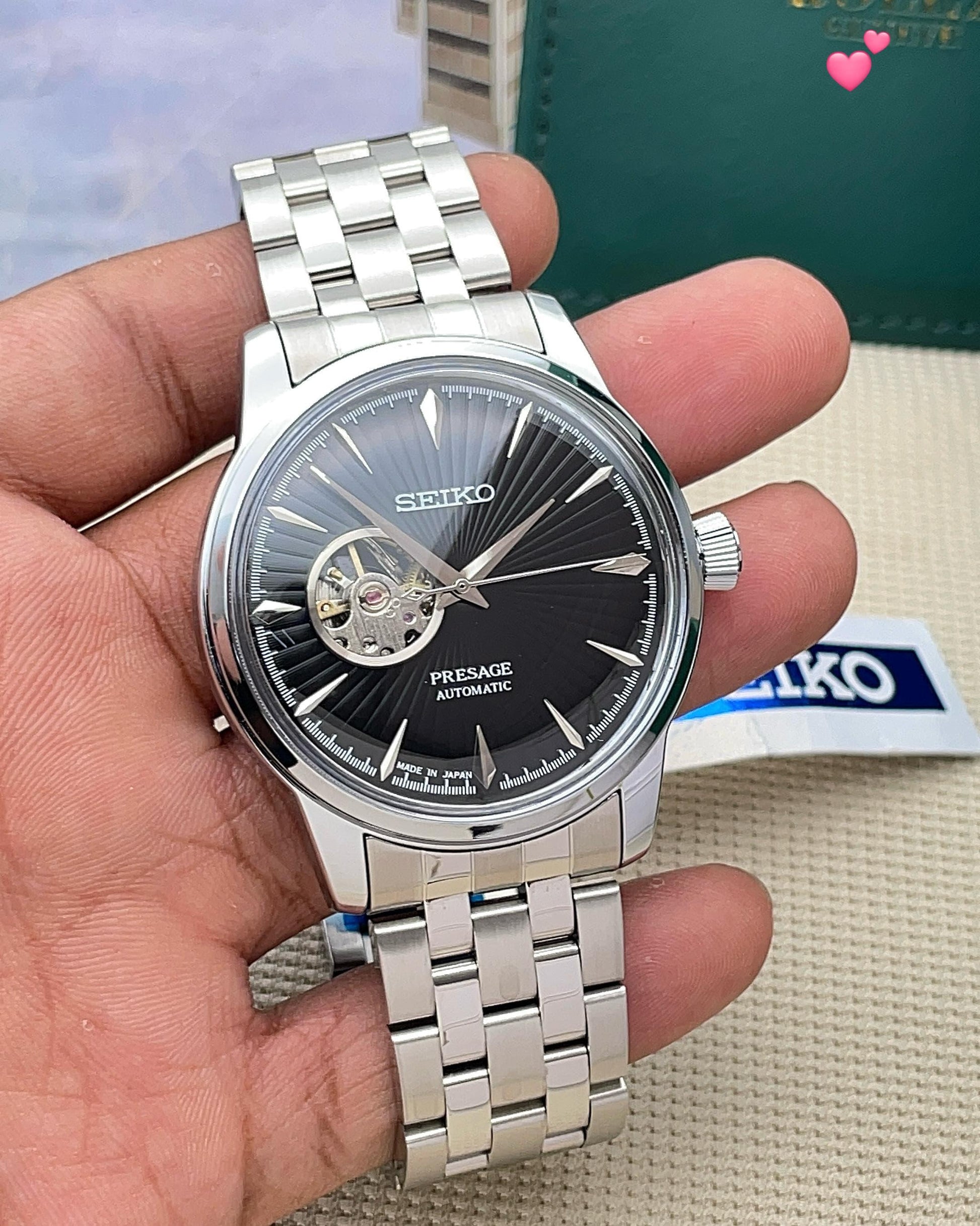 Seiko Presage Open Heart maurya watch