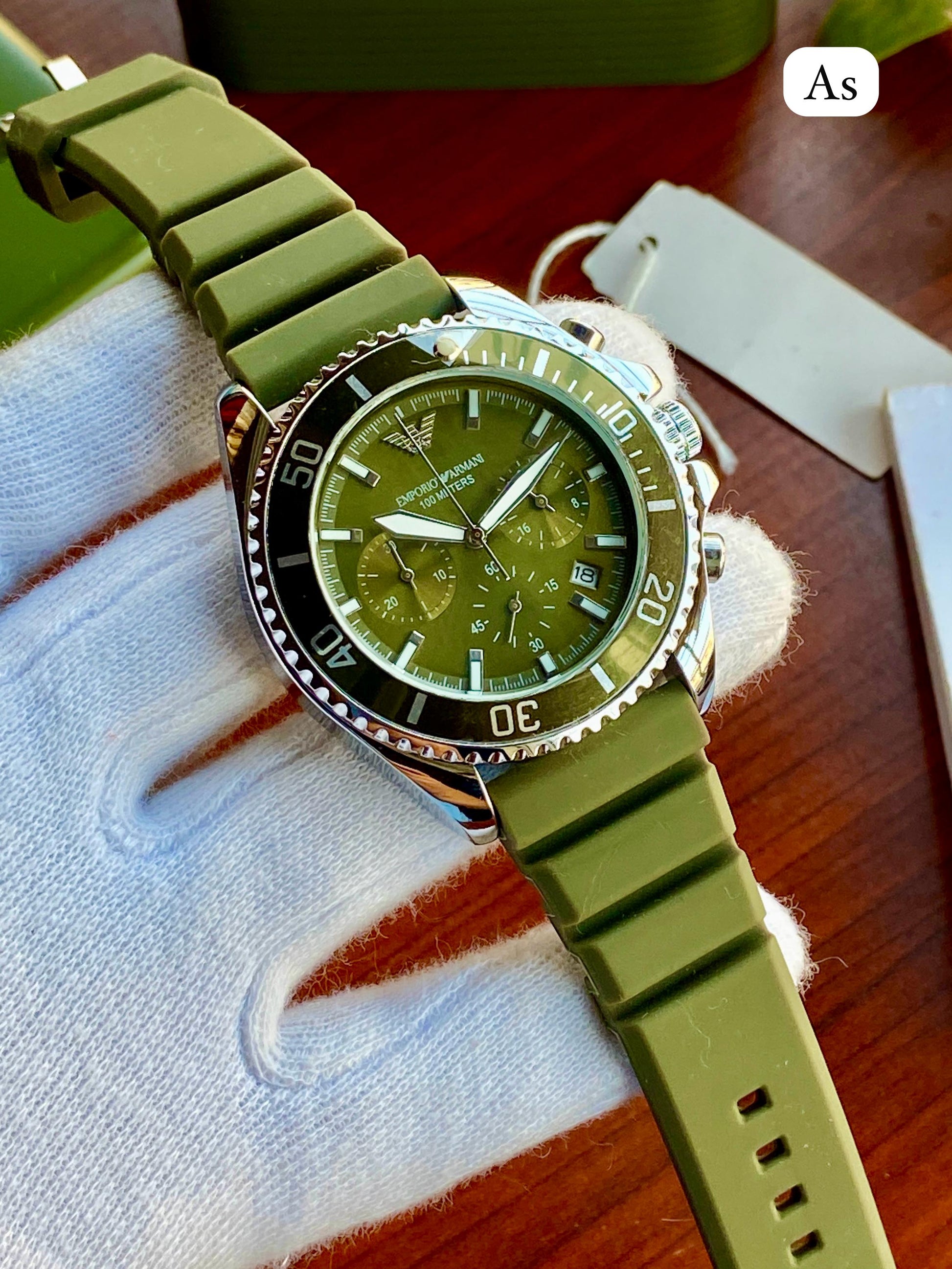 ✨ Armani for men’s watch all chorono working with date working ring scrolling maurya watch